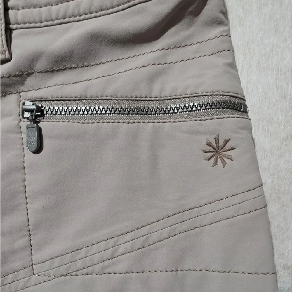 Athleta Taupe Mini Skirt with Zip Pockets SIZE 6